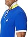Nautica mens Short Sleeve Color Block Performance Pique Polo Shirt, Bright Cobalt, Small US