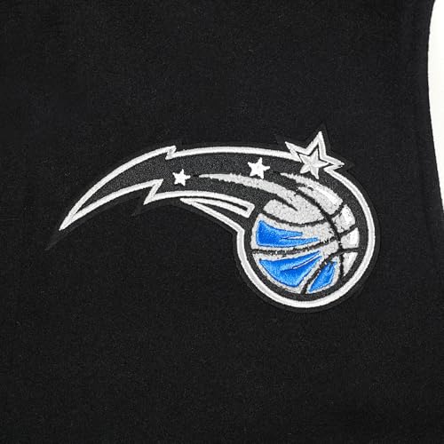 Pro Standard MENS NBA ORLANDO MAGIC CLASSIC VARSITY VARSITY JACKET BLACK/WHITE 2XL - Image 5