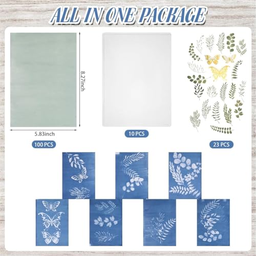 Papier bleu sarcelle imprimable loisirs créatifs scrapbooking papillon - 8