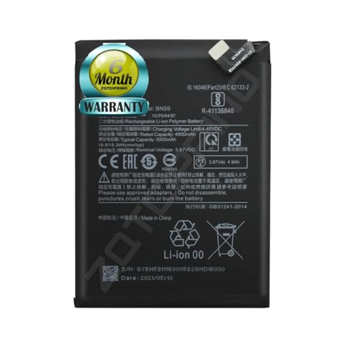 Image of Original BN59 Battery for Redmi Note 10S /10 M2103K19G, M2101K7BG Battery with 6 Month Warranty***(B80)