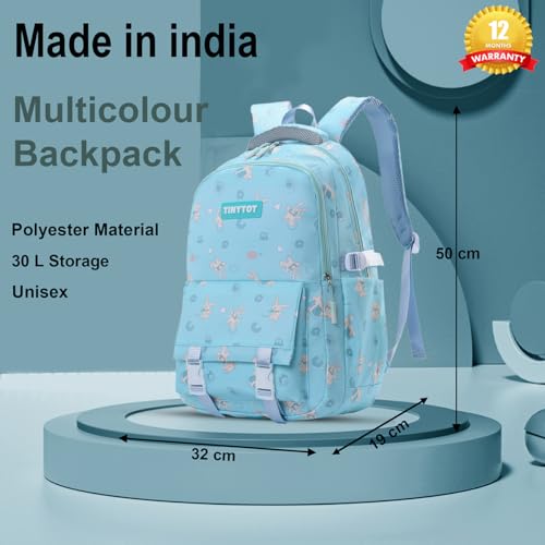 Image of Tinytot 30 Litre Japanese Korean Style School Bag Water-Resistant Laptop & Travel Backpack - Unisex Large 18 Inches Multipurpose Student Backpack for Boys & Girls, Men & Women