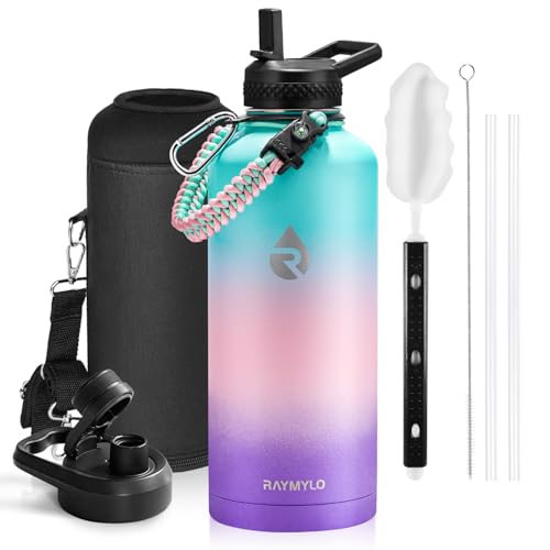RAYMYLO Insulated Water Bottle 87 oz, Triple Wall Vacuum Stainless Steel