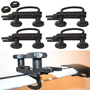Universele Dakkoffer Auto Busmontage Montagekit U-boutklemmen U-beugels 85 mm binnenmaat 4 Stuks met 8 borgmoeren