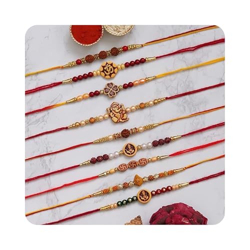 Image of eCraftIndia Silver Floral Designer Rakhi for Brother | Raksha Bandhan Rakhi for Bhai Bhaiya
