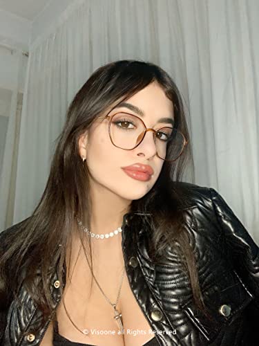 Visoone Lightweight Tr90 Blue Light Glasses Stylish Non Prescription Eyewear For Women Men Rane #TOP2