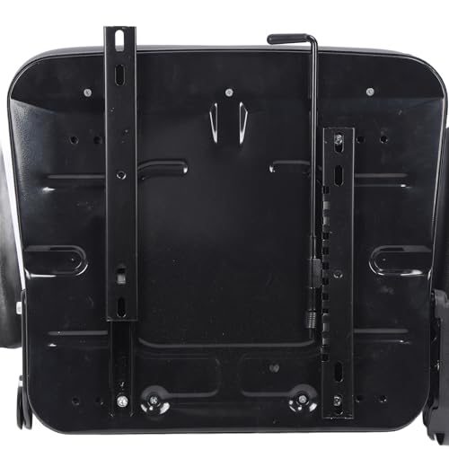 Aramox Gabelstaplersitz mit Kopfstütze, 3 stufig verstellbare Sitz Traktorsitz Ersatzteil für Mäher Kompaktlader Teleskoplader Bagger Schwarz (-1615240080011)