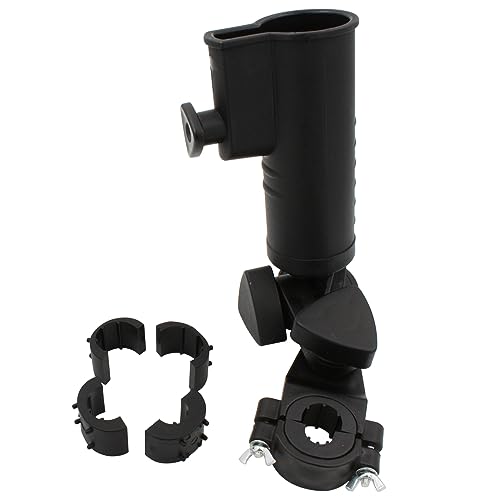 AcbbMNS Universal Golf Push Cart Umbrella Holder, Adjustable Angle Golf Cart Umbrella Clamp, Umbrella Fixed Bracket for Golf Cart, Baby Stroller, Wheelchair