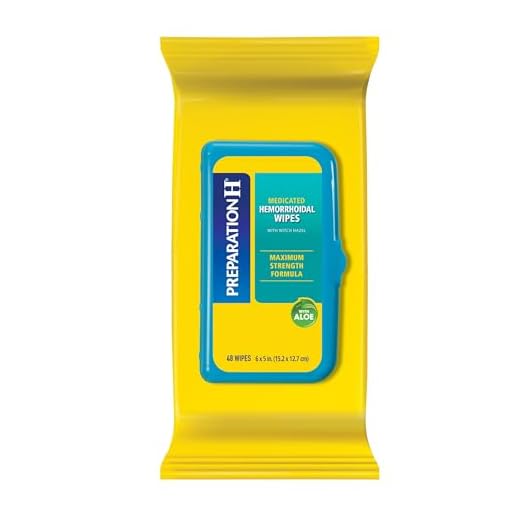 Preparation H Hemorrhoid Flushable Wipes with Witch Hazel for Skin Irritation Relief - 48 Count