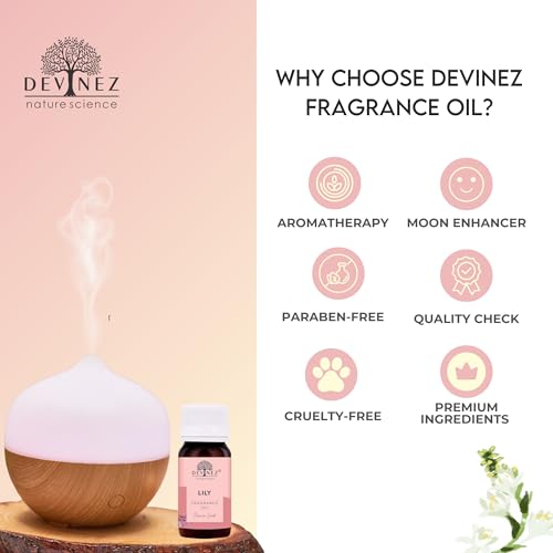 Image of Devinez Lilly, RaatRani Aroma Oil for Diffuser /Ultrasonic Aroma Diffuser /Tealight Diffuser /Reed Diffuser, 60ml Each
