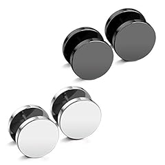 #M12. 14mm x 2 Pairs (Black + Steel)