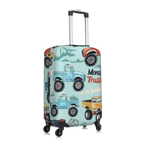 Cartoon Trucks Luggage Covers For Suitcase, Suitcase Cover Protector Anti-Scratch Travel Suitcase Cover Fit 18-32 Inch Luggage3