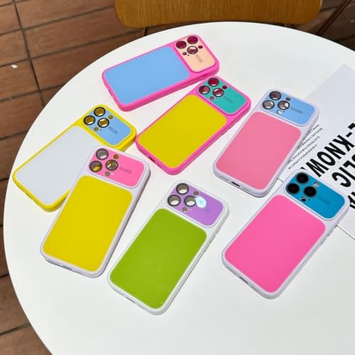 Coque iPhone 17 Pro Max Caseative antichoc protection objectif jaune rose bonbon - 4