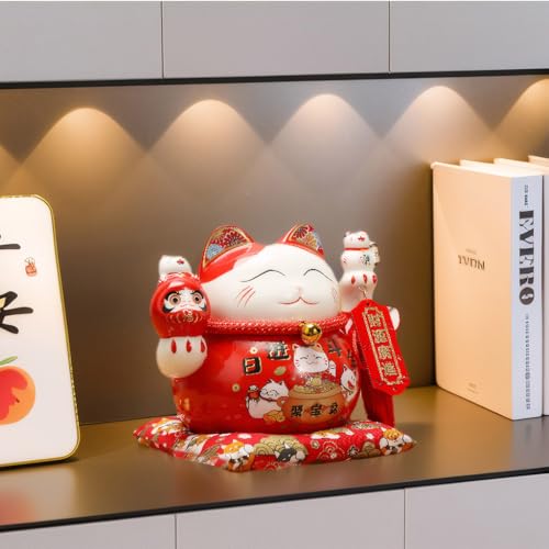 Figura Decorativa de Gato de la Suerte en Cerámica miniatura 5