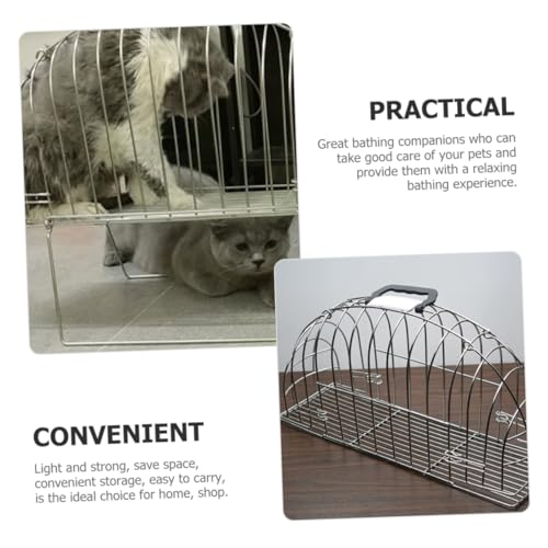BESPORTBLE Lavar Gaiola De Gato Gaiola De Banho Para Cuidar De Gatos Gaiola De Viagem Para Gatos Gai