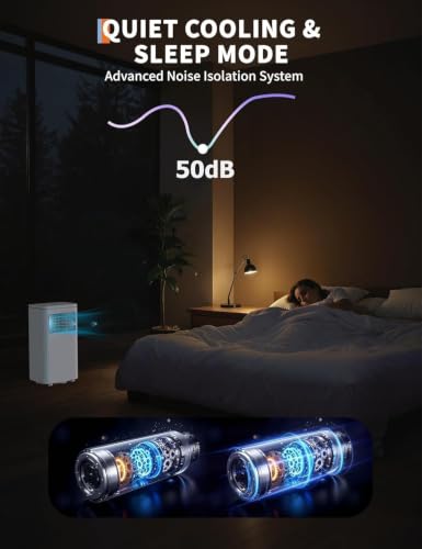 Image of Garvee 10000 BTU Portable Air Conditioner, 3-in-1 Portable AC Unit with Cooling, Dehumidifier & Fan, Remote Control, Sleep Mode, Air Conditioner for Bedroom, Living Room, Office, Up to 450 Sq.Ft