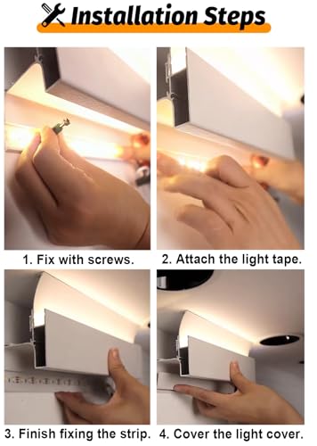 Diffuseur LED incurvé de 4m pour moulure et éclairage indirect