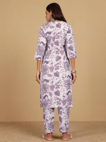 Image of Varanga Women Round Neck Bold Print Co Ord Set