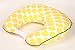 Bacati Ikat Dots Muslin Fabric Hugster Nursing Pillow with Insert OR Nursing Pillow Cover Only (Nursing Pillow with Insert, Yellow)