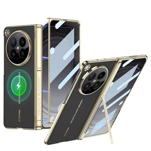 OPPO Find N6�p�P�[�X�A�v���~�A�����U�[���C�q���W�d�t�P�[�X�A�X�N���[���v���e�N�^�[�A�A���~�L�b�N�X�^���h�A���C�����X�[�d�J�o�[�t�� (�u���b�N)