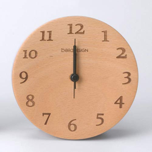 Morjava® Tc1307 Beladesign Alarm Clock, Modern Style Table Clock, Beech Wooden Clock (Digital) #TOP1
