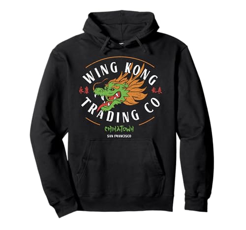 Funny Wing Kong Trading co Unisex per uomo, donna Felpa con Cappuccio
