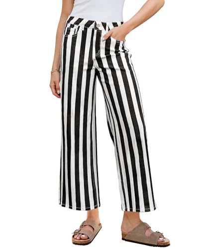 GRAPENT Jeans for Women Womens Jeans Pants for Women Black Small Fits US Size 4 to 6