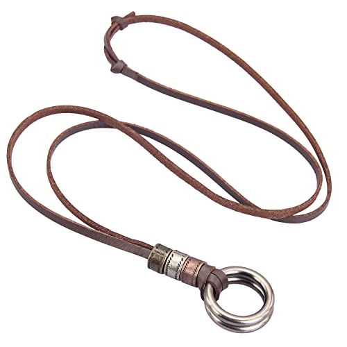 Popeoiuh POPEOIUH-LEATHER NECKLACE-001-018 Leather Cord Necklace thumb #6