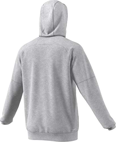 adidas Men\'s Athletics Team Issue Pullover, Grey Two Melange/ White, Large