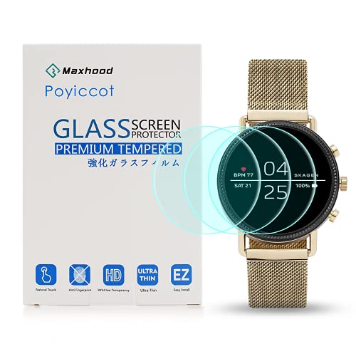 Poyiccot Screen Protector Compatible for Falster 2, Tempered Glass Compatible for Falster 2 Anti-Fingerprint 0.3mm Ultra-Thin 9H Hardness (3Pack)