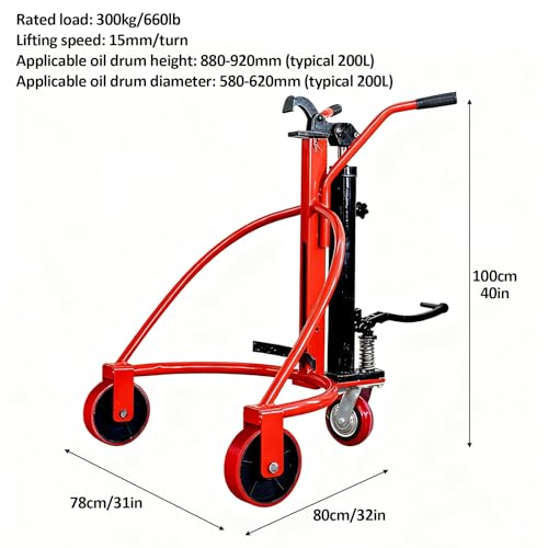 Carretilla hidráulica para barriles WNGJZZYC miniatura 2