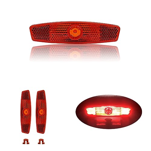MGMSINYO Reflector Bike Wheel Reflectors Bicycle Spoke Reflector Safety Warning Night Riding