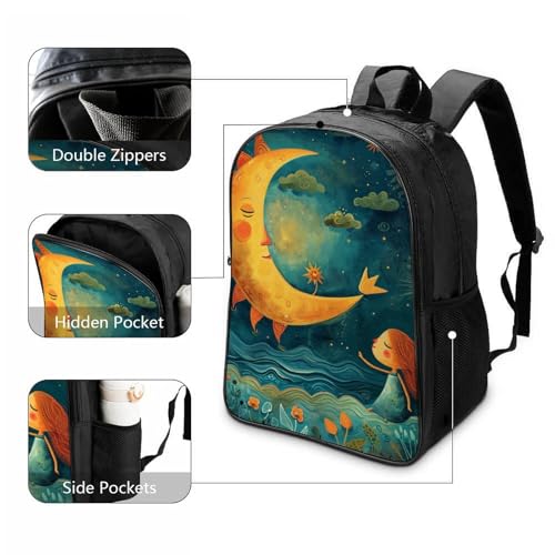 Mochila para niños espaciosa con estampado Night Sky reflectante 3