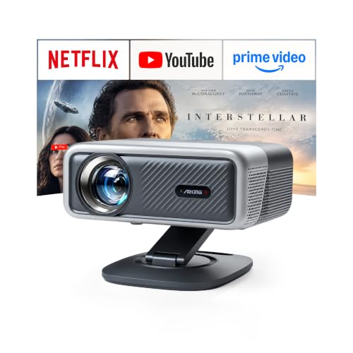 Image of AuKing 5000 ANSI &70W Dolby Audio 4K Outdoor Projector Now with Netflix
