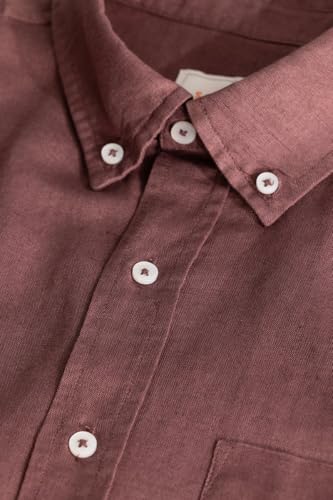 Image of SNITCH Fugle Mauve Plain Linen Shirts