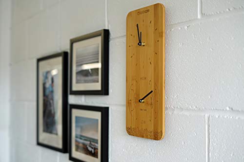 Northcore Time And Tide Bamboo Wall Clock #TOP4