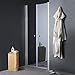 Kiamami Valentina Porte DE Douche Ouverture A Saloon pour Niche DE 80 CM