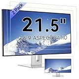 [2-Pack] 21.5 Inch Computer Blue Light Blocking Screen Protector for 16:9 Widescreen Monitor, Anti Glare Anti-UV Eye Protection Desktop PC LED Monitor Filter, Removable Anti-Scratch Screen Film 21in