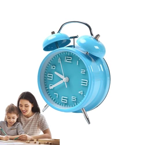 Kasmole Reloj Despertador Antiguo - Reloj Despertador Retro con Pilas y retroiluminación | Reloj Despertador Digital de cabecera para Escritorio, hogar, Dormitorio, Oficina, Dormitorio, Pantalla