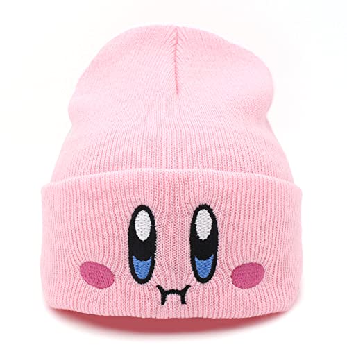 Ohjijinn Anime Beanie Pink Beanie Cute Kawaii Knit Hats, Funny Beanie Hat Winter