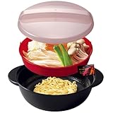 NEIGHBOR CLOWN レンジ de ラーメンメーカー ヌードルメーカー うどん ヤキソバ そば アレンジ 即席めん 電子レンジ調理器具 調理用品 グリル鍋 RCステッカー付 日本製 necw-24061