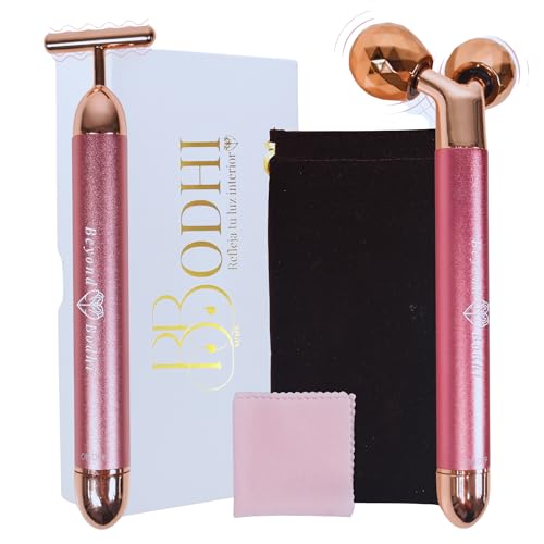 BeyondBodhi | Masajeador facial oro rosa | Masajeador facial reafirmante | Skincare | Masajeador contorno de ojos antiarrugas | Masajeadores faciales eléctrico | Tonificador facial de microcorrientes