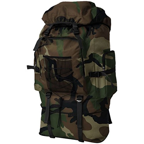 VidaXL Mochila Militar XXL 100 Camuflaje