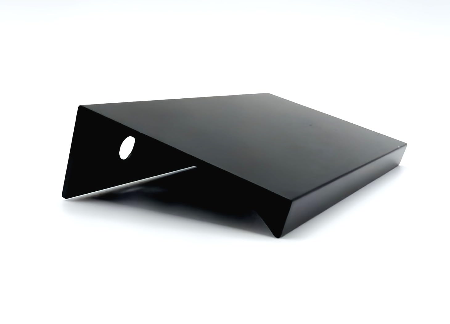 3 Inch Tab Pulls for Cabinets (10 Pack) – Matte Black Finger Edge Pulls, Aluminum Kitchen Drawer Handles with Screws – Modern Cabinet Hardware for