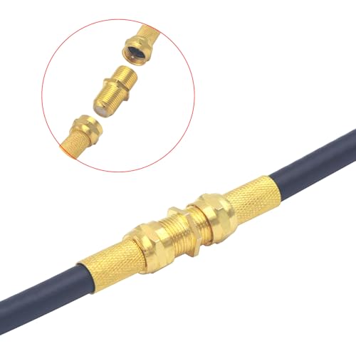 10 conectores coaxiales F tipo para cable RG6, pack miniatura 4