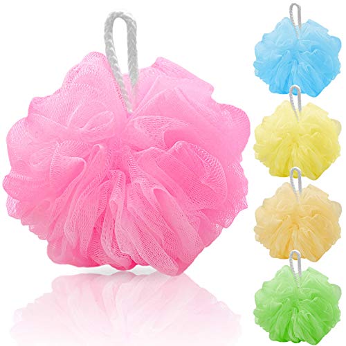 Body Sponges for Shower Sponges for Bathing Shower Sponges for Women 60g/PCS for Body Wash Bathroom Men Women Cleanse Smooths Skin Exfoliating 5PCS