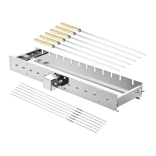 Asador giratorio de brochetas automático para evitar quemar la carne en tu barbacoa 2