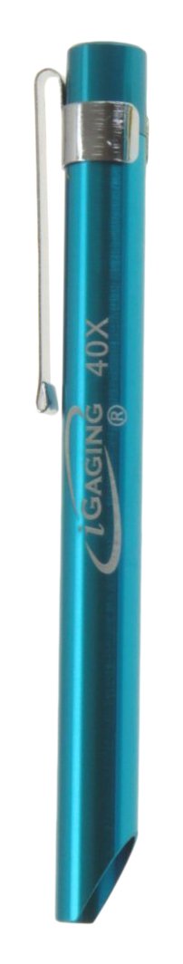 iGaging Loupe de poche avec grossissement 40X - Plage de 0,0 à 0,2 cm - Champ de vision de 0,2 cm