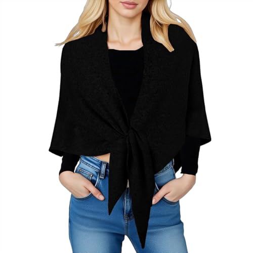 Pashmina Shawl Wraps for Women,Cashmere Cardigans Lurex Sand Poncho,Knitted Wool Shawls and Wraps Cape Shoulder Sweater Scarf