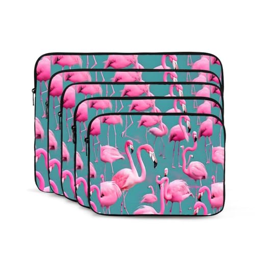 A Flock of Flamingos Laptop Sleeve Case 15 Inch Suitable for Notebook Computer Tablet Traveling Carrying Simple Case2