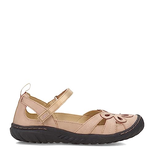 JBU by Jambu Women's Magnolia Mary Jane Flat, Taupe, 64